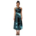 A Completely Seamless Background Design Circuitry Sleeveless Cross Front Cocktail Midi Chiffon Dress View1