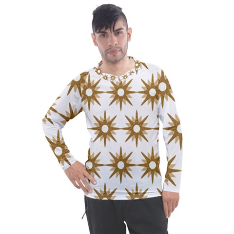 Seamless Repeating Tiling Tileable Men s Pique Long Sleeve Tee by Amaryn4rt