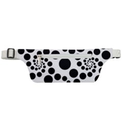 Dot Dots Round Black And White Active Waist Bag by Amaryn4rt