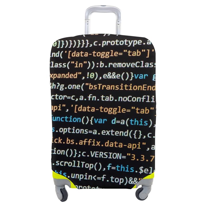 Close Up Code Coding Computer Luggage Cover (Medium)