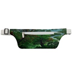 Jungle Forreast Landscape Nature Active Waist Bag by Ravend