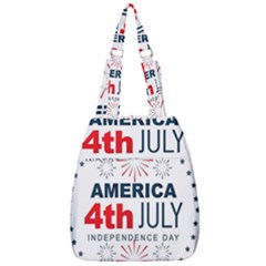 Independence Day Usa Center Zip Backpack by Ravend