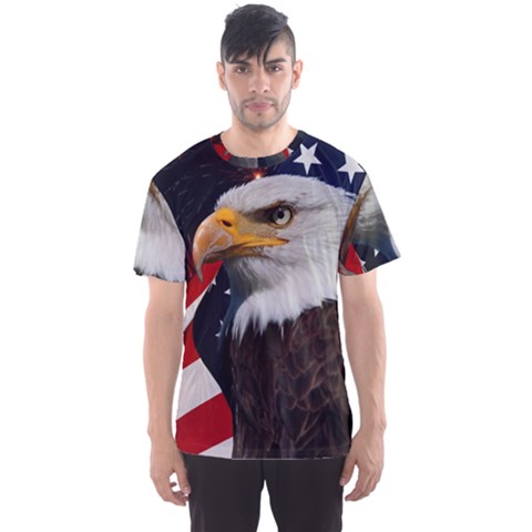 Fourth Of July Independence Day Usa American Pride Men s Sport Mesh Tee by Ravend