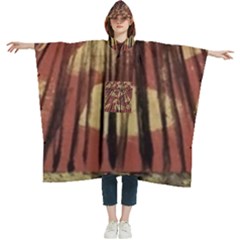 Acrylic Abstract Art Design  Women s Hooded Rain Ponchos by Rbudhiya