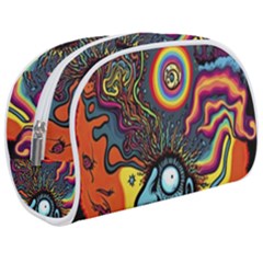 Hippie Rainbow Psychedelic Colorful Make Up Case (medium) by uniart180623