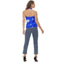 Blooming-seamless-pattern-blue-colors Basic Halter Top View4