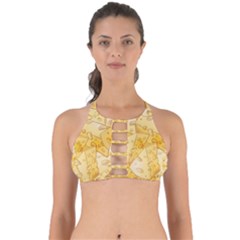 Cheese-slices-seamless-pattern-cartoon-style Perfectly Cut Out Bikini Top by uniart180623