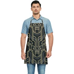 Art-deco-geometric-abstract-pattern-vector Kitchen Apron by uniart180623