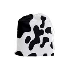 Cow Pattern Drawstring Pouch (large) by uniart180623