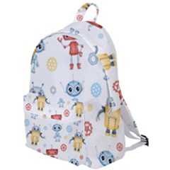 Cute-cartoon-robots-seamless-pattern The Plain Backpack by uniart180623