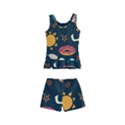 Seamless-pattern-with-breakfast-symbols-morning-coffee Kids  Boyleg Swimsuit View2