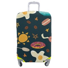 Seamless-pattern-with-breakfast-symbols-morning-coffee Luggage Cover (medium) by uniart180623