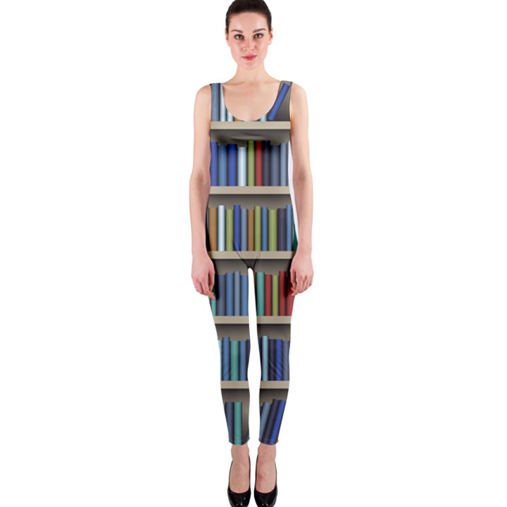 Bookshelf One Piece Catsuit