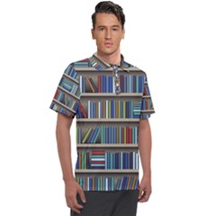 Bookshelf Men s Polo Tee by uniart180623