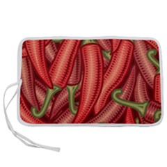 Seamless-chili-pepper-pattern Pen Storage Case (m) by uniart180623