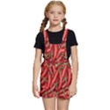 Seamless-chili-pepper-pattern Kids  Short Overalls View1