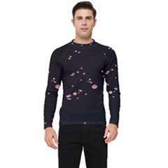 Abstract Rose Gold Glitter Background Men s Long Sleeve Rash Guard by artworkshop