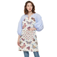 Pattern-with-butterflies-moths Pocket Apron by uniart180623