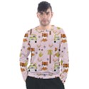 Cute-tiger-car-safari-seamless-pattern Men s Long Sleeve Raglan Tee View1