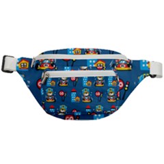 Racing-car-printing-set-cartoon-vector-pattern Fanny Pack by uniart180623