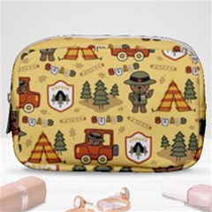 Seamless-pattern-funny-ranger-cartoon Make Up Pouch (small) by uniart180623