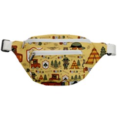 Seamless-pattern-funny-ranger-cartoon Fanny Pack by uniart180623