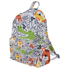 Seamless-pattern-with-wildlife-cartoon The Plain Backpack by uniart180623