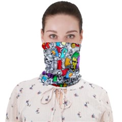 Graffiti-characters-seamless-pattern Face Covering Bandana (adult) by uniart180623