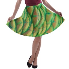 Beautiful-peacock A-line Skater Skirt by uniart180623