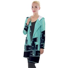 Buildings City Urban Destruction Background Hooded Pocket Cardigan by uniart180623