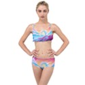 Waves Ocean Sea Tsunami Nautical Layered Top Bikini Set View1