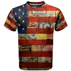 Usa Flag United States Men s Cotton Tee by uniart180623