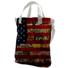 Usa Flag United States Canvas Messenger Bag by uniart180623