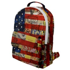 Usa Flag United States Flap Pocket Backpack (small) by uniart180623