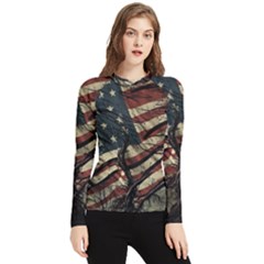 Flag Usa American Flag Women s Long Sleeve Rash Guard by uniart180623