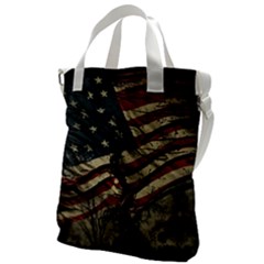 Flag Usa American Flag Canvas Messenger Bag by uniart180623