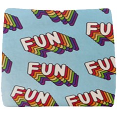 Fun Word Inscription Rainbow Pattern Seat Cushion by uniart180623