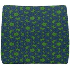 Green Patterns Lines Circles Texture Colorful Seat Cushion by uniart180623