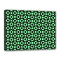 Mazipoodles Green Donuts Polka Dot Canvas 16  x 12  (Stretched) View1