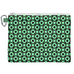 Mazipoodles Green Donuts Polka Dot Canvas Cosmetic Bag (xxl) by Mazipoodles