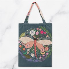 Bug Nature Flower Dragonfly Classic Tote Bag by Ravend