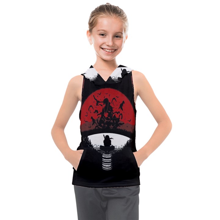 Itachi uchiha Kids  Sleeveless Hoodie