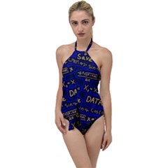 Art Pattern Design Background Graphic Go With The Flow One Piece Swimsuit by Ravend