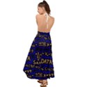 Art Pattern Design Background Graphic Backless Maxi Beach Dress View2