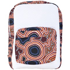 Authentic Aboriginal Art - Pathways Hogarth Arts Full Print Backpack by hogartharts