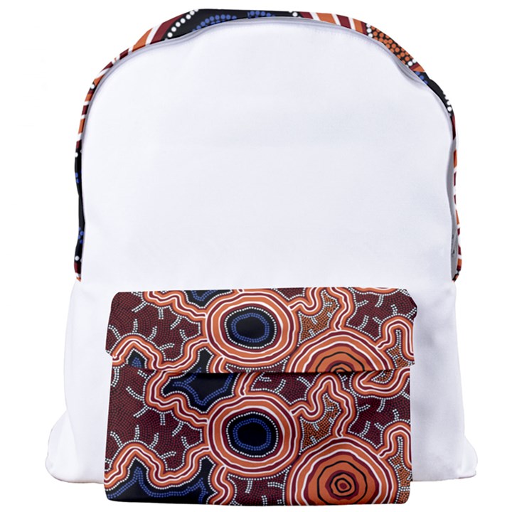 Authentic Aboriginal Art - Pathways Hogarth Arts Giant Full Print Backpack