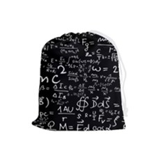 E=mc2 Text Science Albert Einstein Formula Mathematics Physics Drawstring Pouch (large) by uniart180623