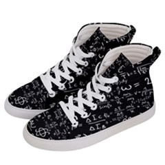 E=mc2 Text Science Albert Einstein Formula Mathematics Physics Men s Hi-top Skate Sneakers by uniart180623