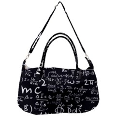 E=mc2 Text Science Albert Einstein Formula Mathematics Physics Removable Strap Handbag by uniart180623