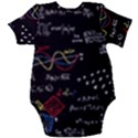 Black Background With Text Overlay Mathematics Formula Board Baby Short Sleeve Bodysuit View2